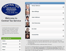 Tablet Screenshot of centraltaxservice.com